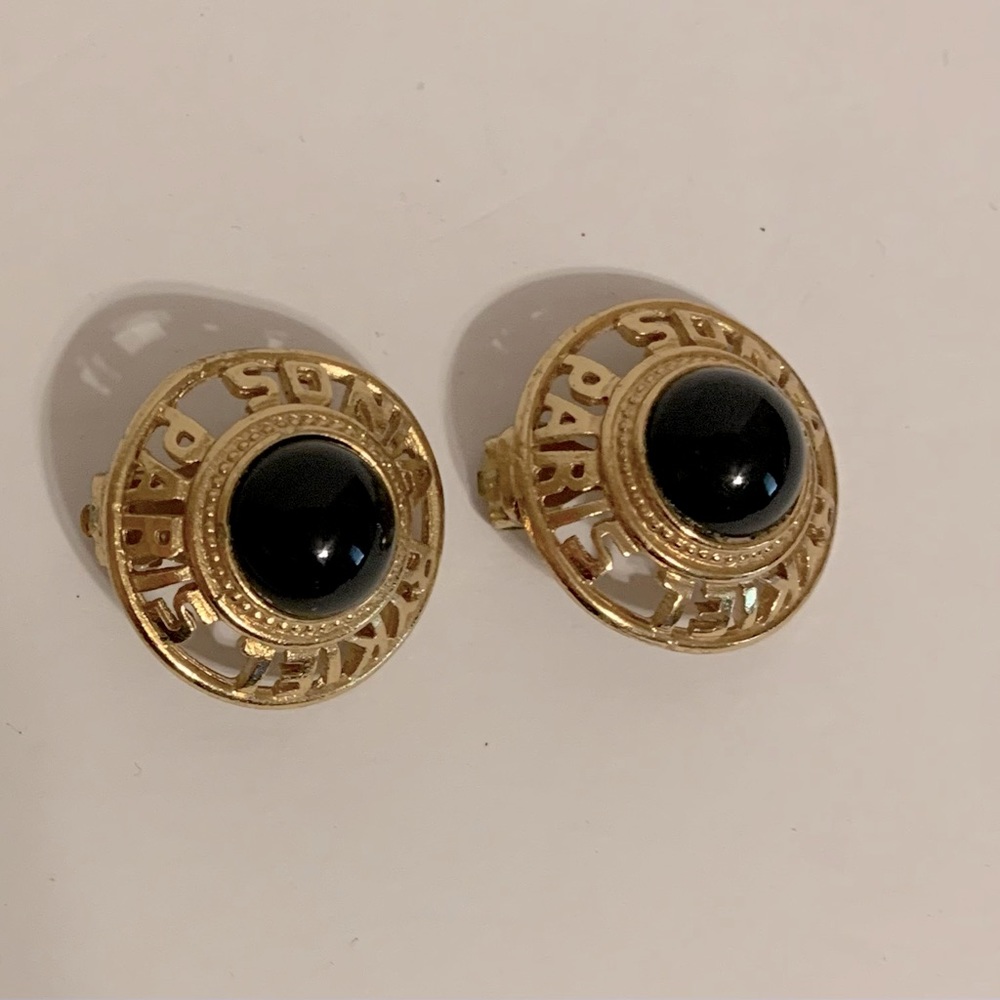 Vintage Sonia Rykiel Paris clip on earrings